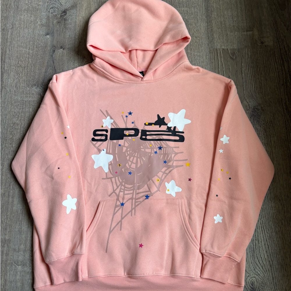 Pink Graphic Hoodie for Men